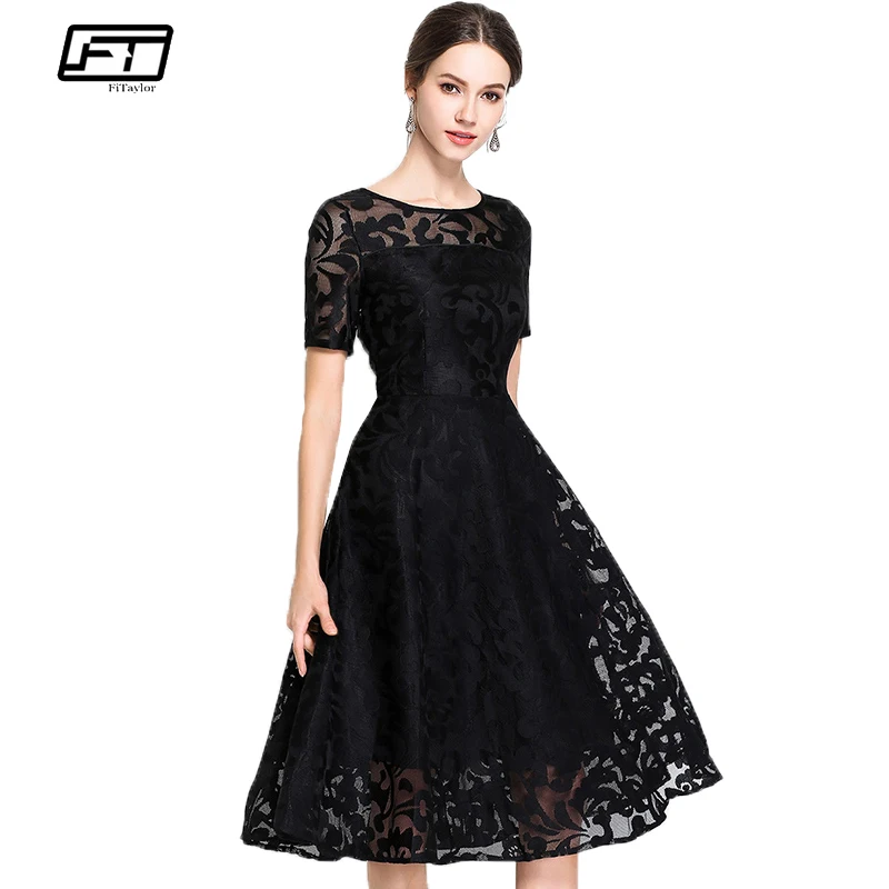 Женские вечерние платья Fitaylor элегантное винтажное кружевное длинное платье с