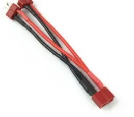 T-образная вилка (2 штекера + 1 гнездо) с 16-жильным силиконовым кабелем l100мм |