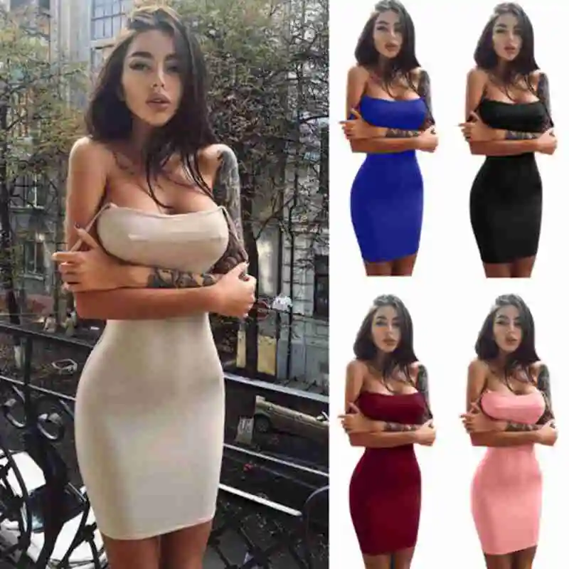 Женское облегающее мини платье карандаш модное сексуальное вечернее без