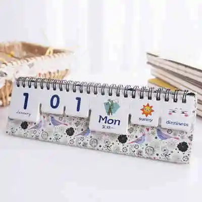 Мини календарь с принтом на заказ вечный столик сделай сам милый офисный