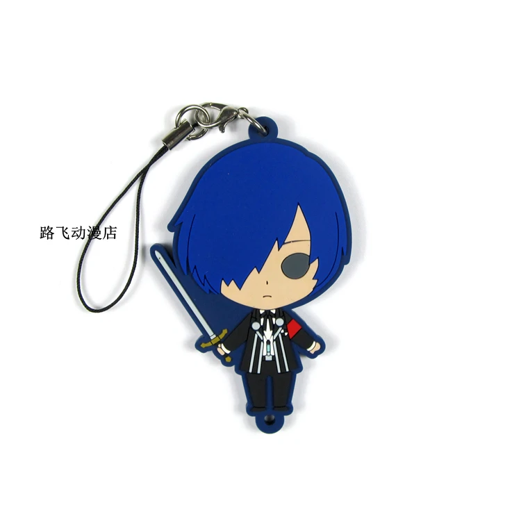 Shin Megami Tensei: Persona 3 Aegis фигурку аниме модель резиновый мобильный телефон брелок