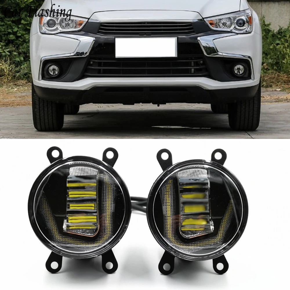 3 в 1 функции авто светодиодные лампы для Mitsubishi ASX 2011-2018 DRL Дневной светильник