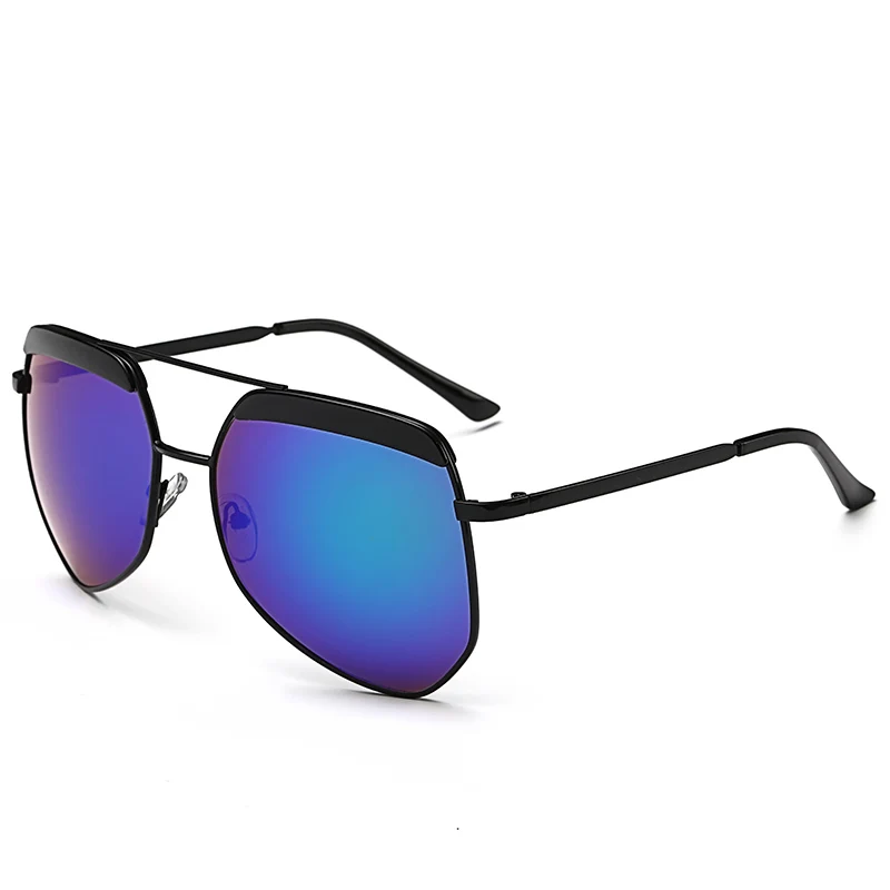 2016 серый муравей солнцезащитные очки круглое зеркало большой на цветной фильм и