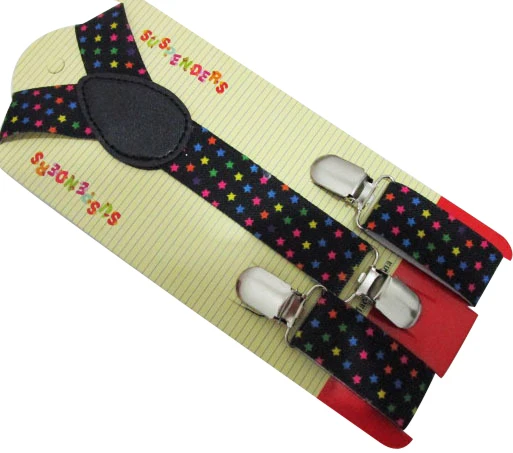 Бесплатная доставка 2018 новые модные Регулируемые Широкие Детские подтяжки с