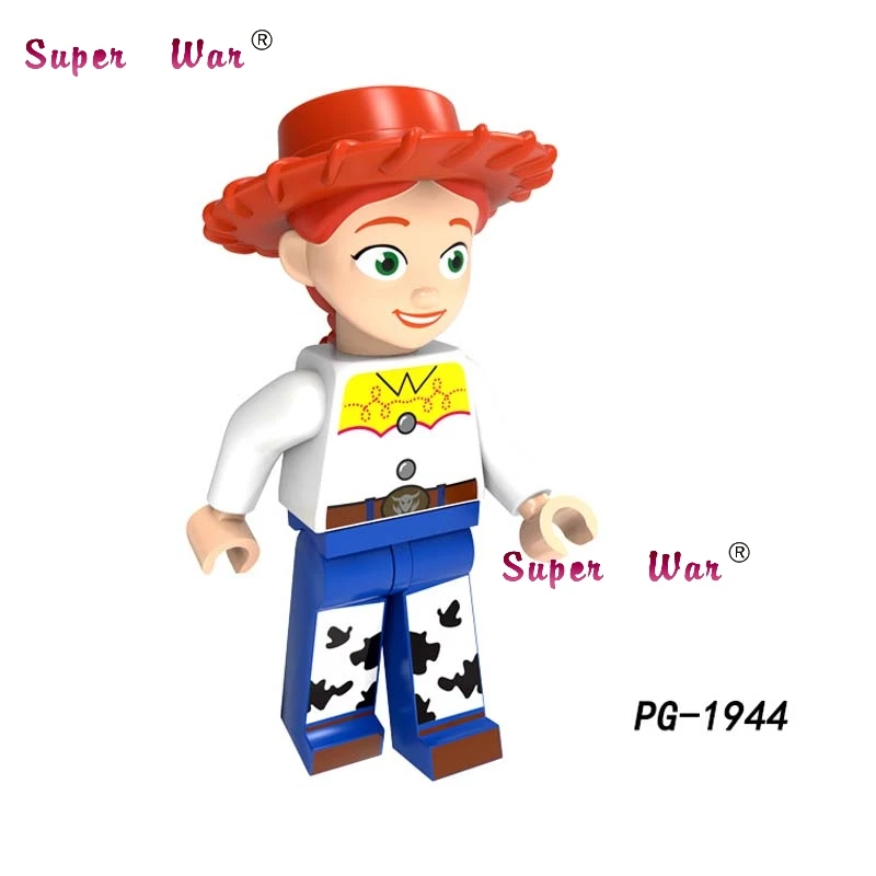 PG1944 Одна история игрушек 4 Базз Лайтер Вуди Джесси Даки Бо Peep Duke Caboom Alien Hamm Sonic строительные блоки - Цвет: PG1944