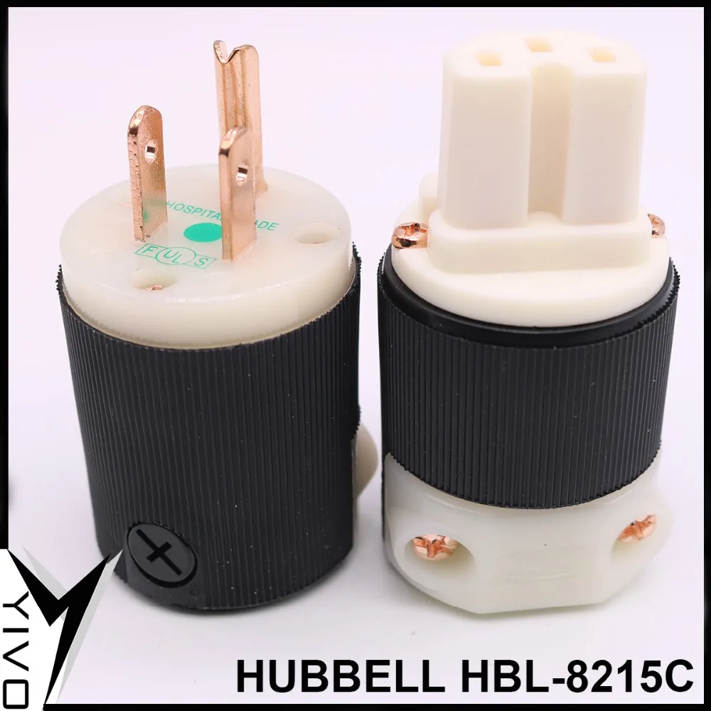 Hubwell HBL8215C YIVO HIFI DIY Латунь США разъем аудио Больница класса IEC женский Американский стандарт Мужской Разъем питания