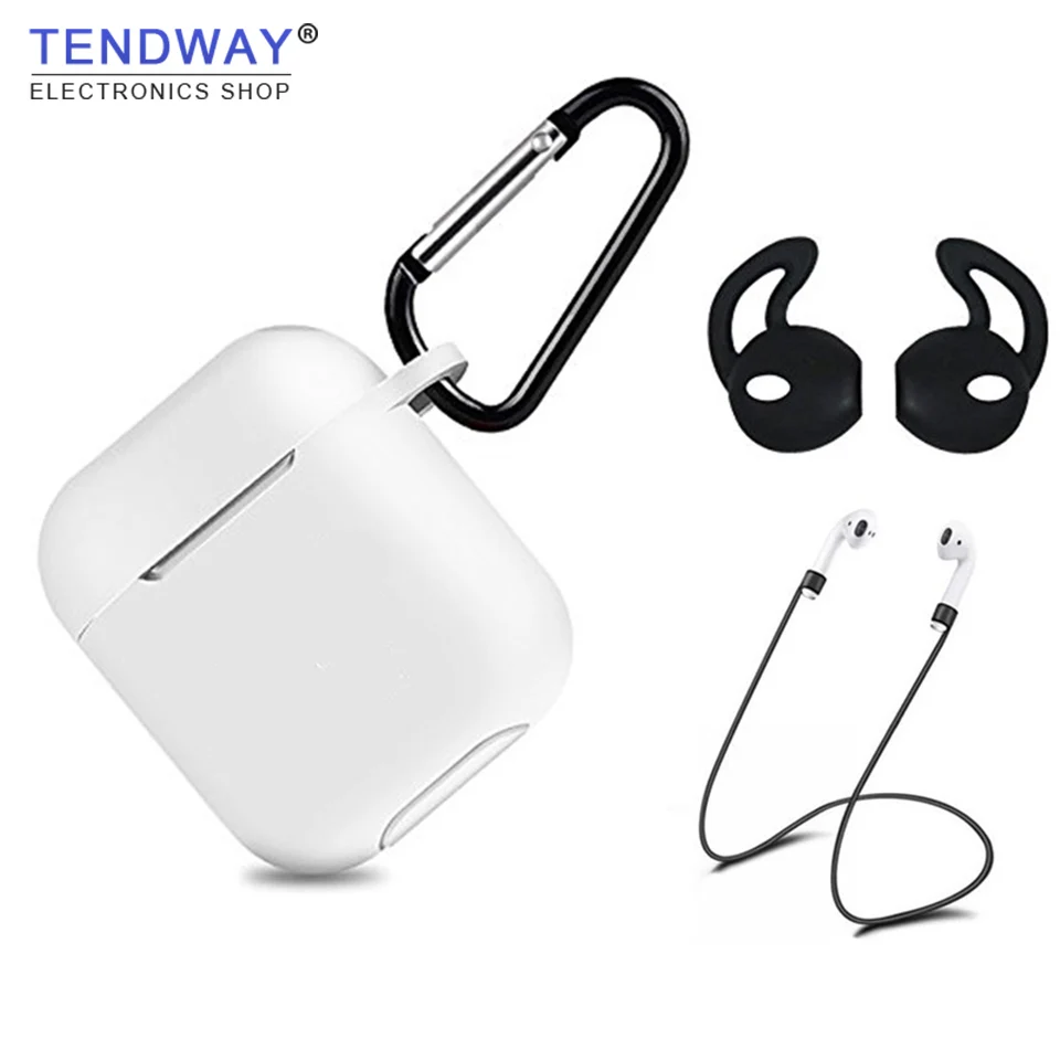 Tendway Мягкий силиконовый чехол для AirPods рукавом Чехол наушники Водонепроницаемый