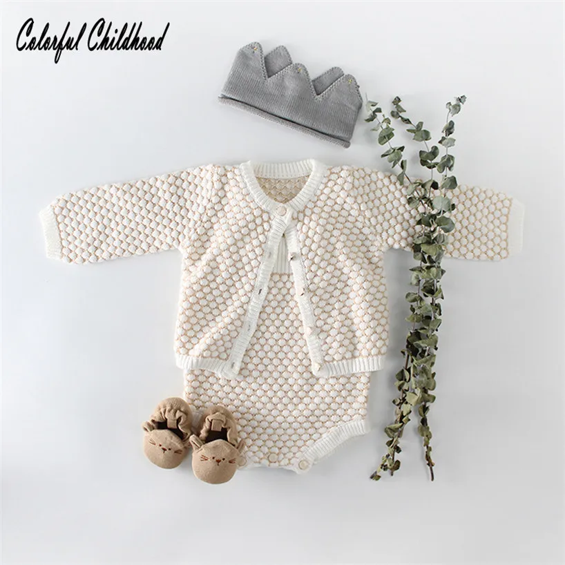 Новинка 2018 комплект детской одежды однотонный вязаный кардиган пальто и юбка из