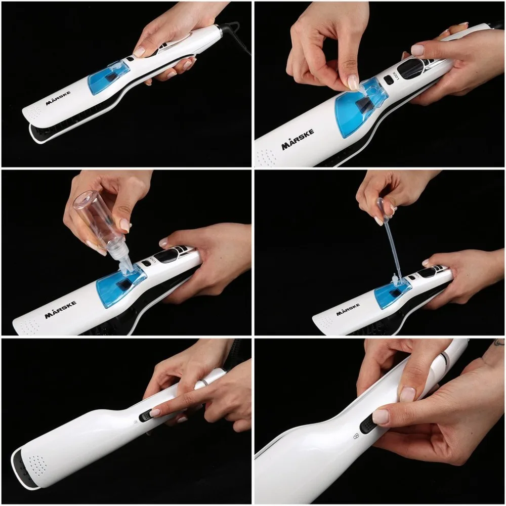 Dry &amp Wet Steam Styler Hair Straightener Mist Spray Straightening Brush Non-damaging Heated Comb Gifts | Красота и здоровье