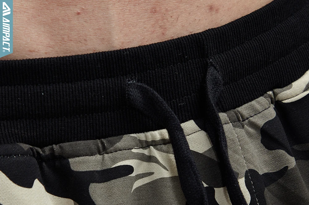 Aimpact Новинка года Камуфляж Jogger Брюки для девочек Для мужчин установлены Активные Хлопок Треники мужской спортивный Брюки для девочек в стиле пэчворк повседневные штаны человек AM5006