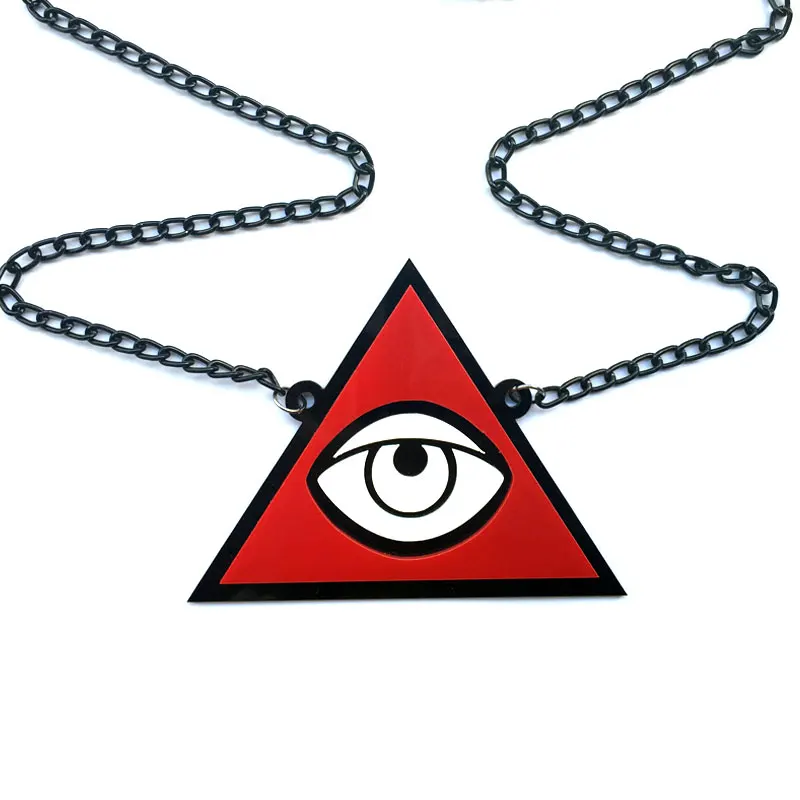 

BeHoney акриловая лазерная бижутерия, забавные глаза, ожерелье, цепочка, кулон, воротник, модные новые ювелирные изделия для женщин