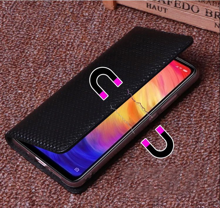 Nefeilike Роскошный чехол для Xiaomi Redmi Note 7 из натуральной кожи, роскошный чехол-книжка, кожаный чехол-книжка для Redmi note7, задний Чехол