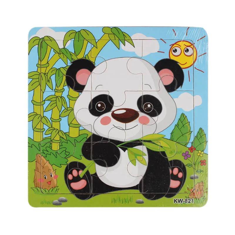 2020 New Fashion Wooden Panda Jigsaw Toys For Kids Education And Learning Puzzles With High Quality Hot Sale Children# | Игрушки и хобби