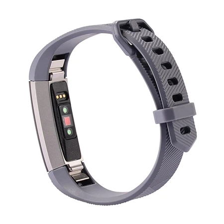 Серый Высококачественный мягкий силиконовый ремешок для Fitbit Alta HR, ремешок на запястье, большой маленький браслет, ремешок для часов, умный Браслет Correa - Цвет: Серый