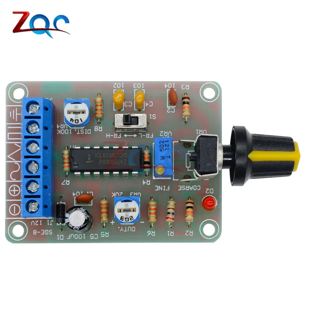 ICL8038 монолитная функция генератор сигналов модуль DIY Kit синус квадратный треугольник