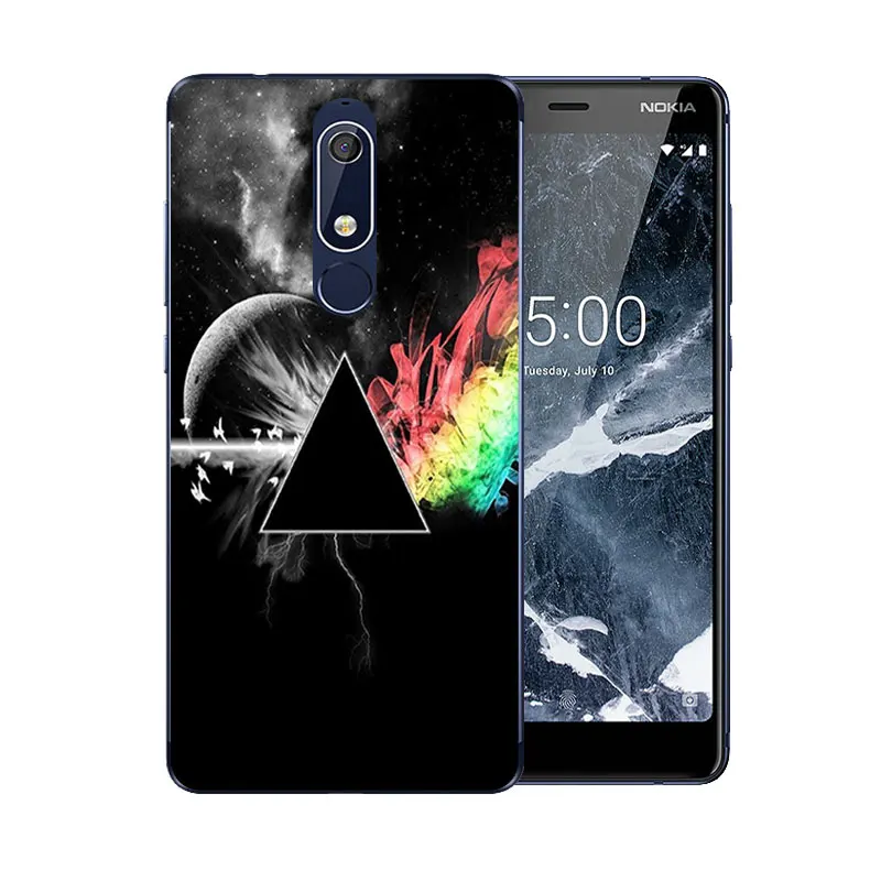 Роскошный гибкий чехол для Nokia 5 1 Новый Идеальный дизайн мягкая задняя крышка с