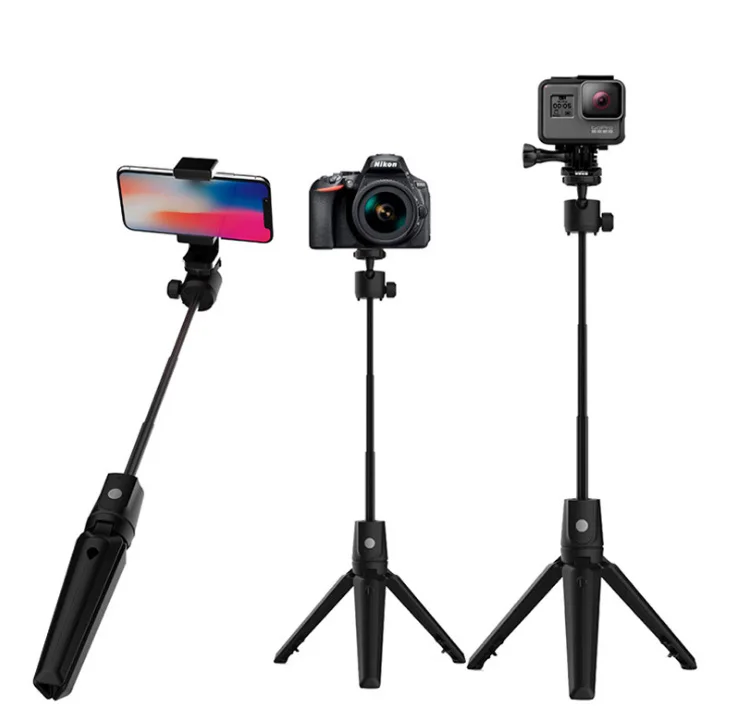 Селфи-палка 3 в 1 K20 складная из алюминиевого сплава с Bluetooth для iPhone Xiaomi Huawei Gopro 5 4 |