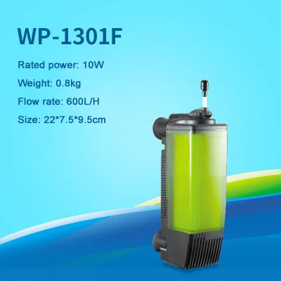 1301F 10W 10 Вт 15 Вт встроенный фильтр для аквариума 220 В аквариумный воздушный насос с фильтром пластиковая оболочка бесшумный кислородный насос аксессуары для аквариума - Цвет: 1301F 10W