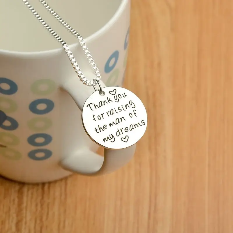 Модное ожерелье с надписью Love Heart Спасибо за воспитание мужчины моих мечт колье