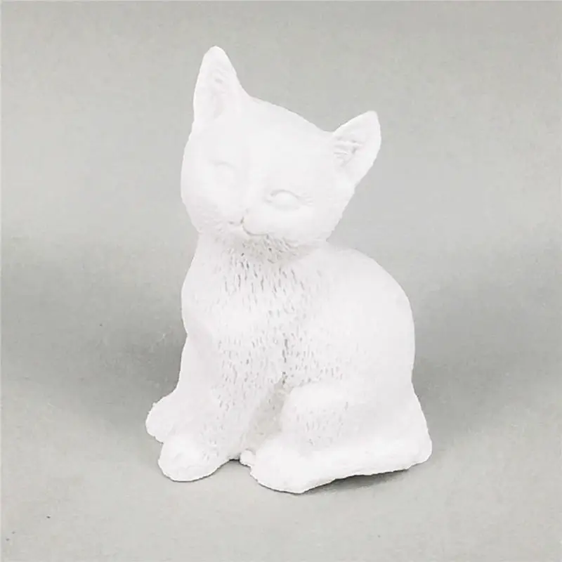 3D Милая силиконовая форма в виде кота для Полимерная глина конфеты формы