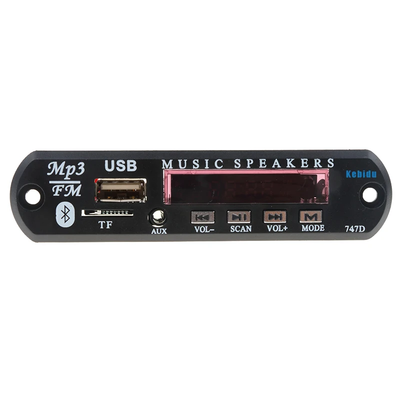 KEBIDU FM AUX TF карта Bluetooth беспроводной MP3 плеер Usb 2 0 Декодер платы Hitam SD 12 в модуль