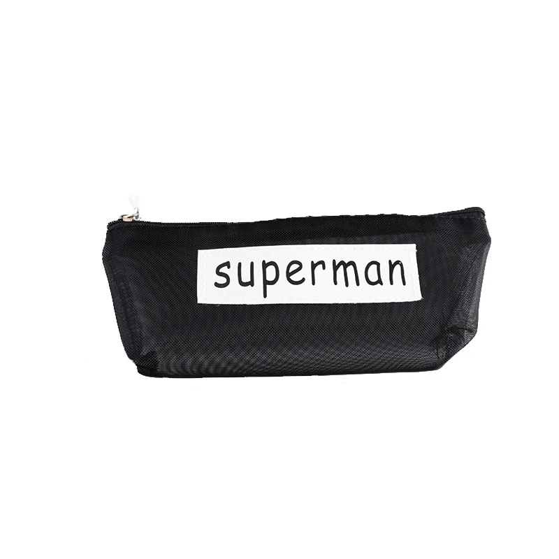 

100PCS / LOT Women Cosmetic Bag Portable Transparency Travel Make Up Girl Simple Makeup Case Alphabet Pouch Toiletry Bag