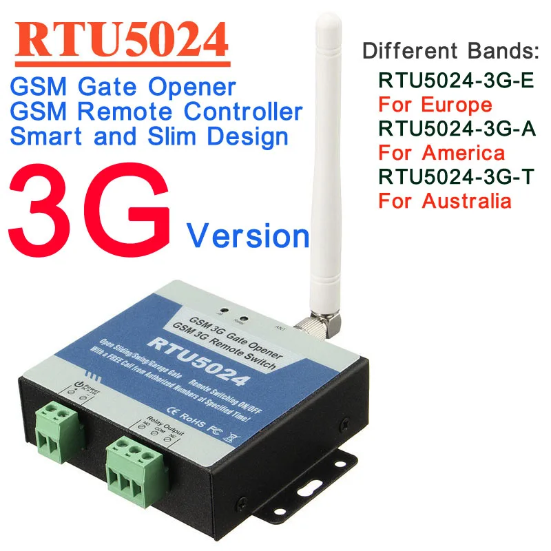 Бесплатная доставка 3G версия RTU5024 GSM ворот релейный переключатель пульт
