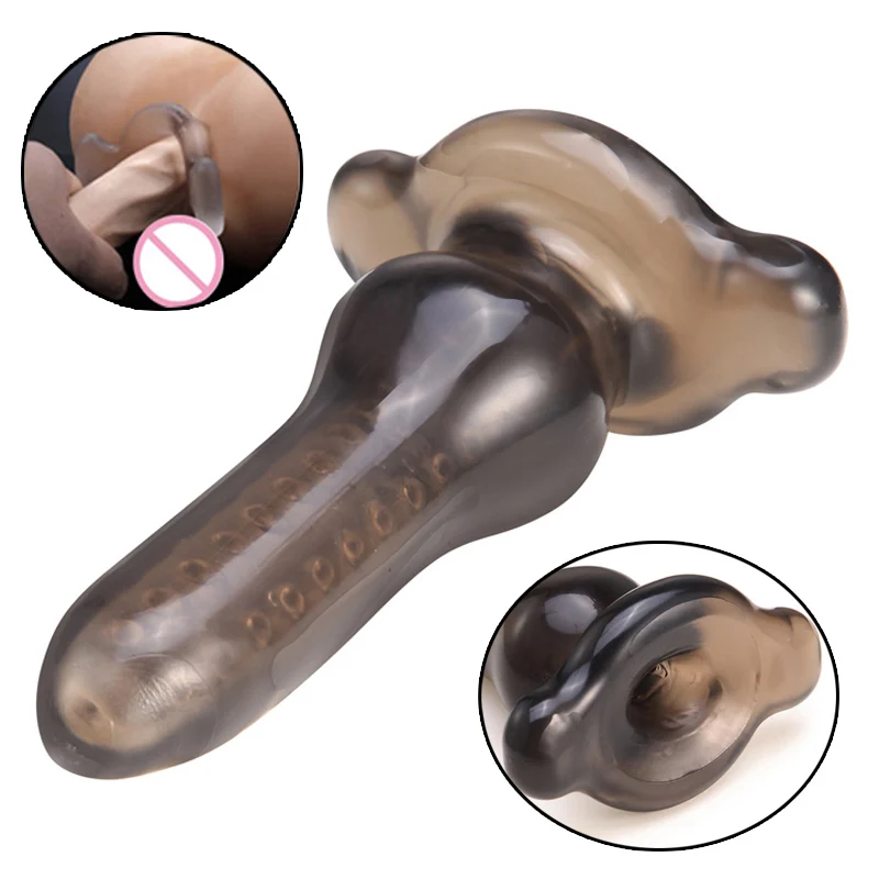 Мягкая силиконовая многослойная Анальная пробка Анальный расширитель