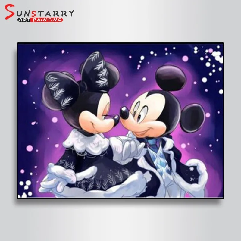 C0080 Sunstarry DIY 5D алмазная вышивка крестиком Милая мышь мозаика набор Алмазная вышивка квадратная дрель ручной работы Домашний Декор подарок - Цвет: C0080