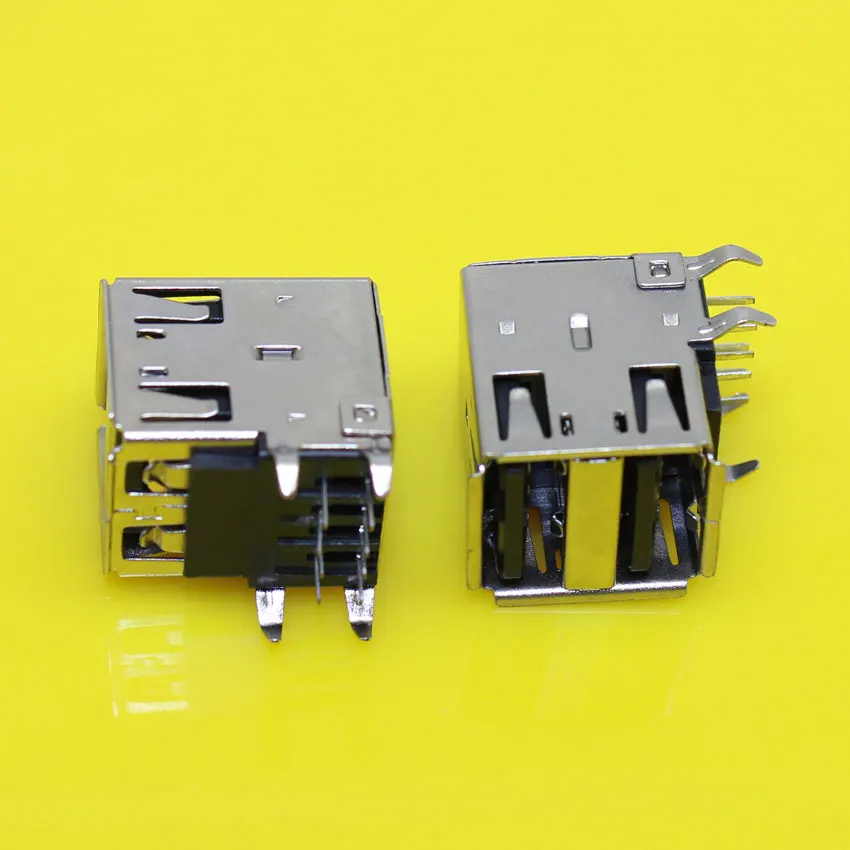 Двойные гнездовые USB-разъемы cltgxdd US-040 17*15*13 мм 4 фиксированные ножки DIP обычно