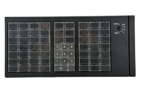 KB66 Супермаркет Металлическая Мембрана 50/60/66/76/78 клавиши переключения Магнитный POS программируемая клавиатура с программным обеспечением, можно носить как передней частью, так и задней - Цвет: KB66