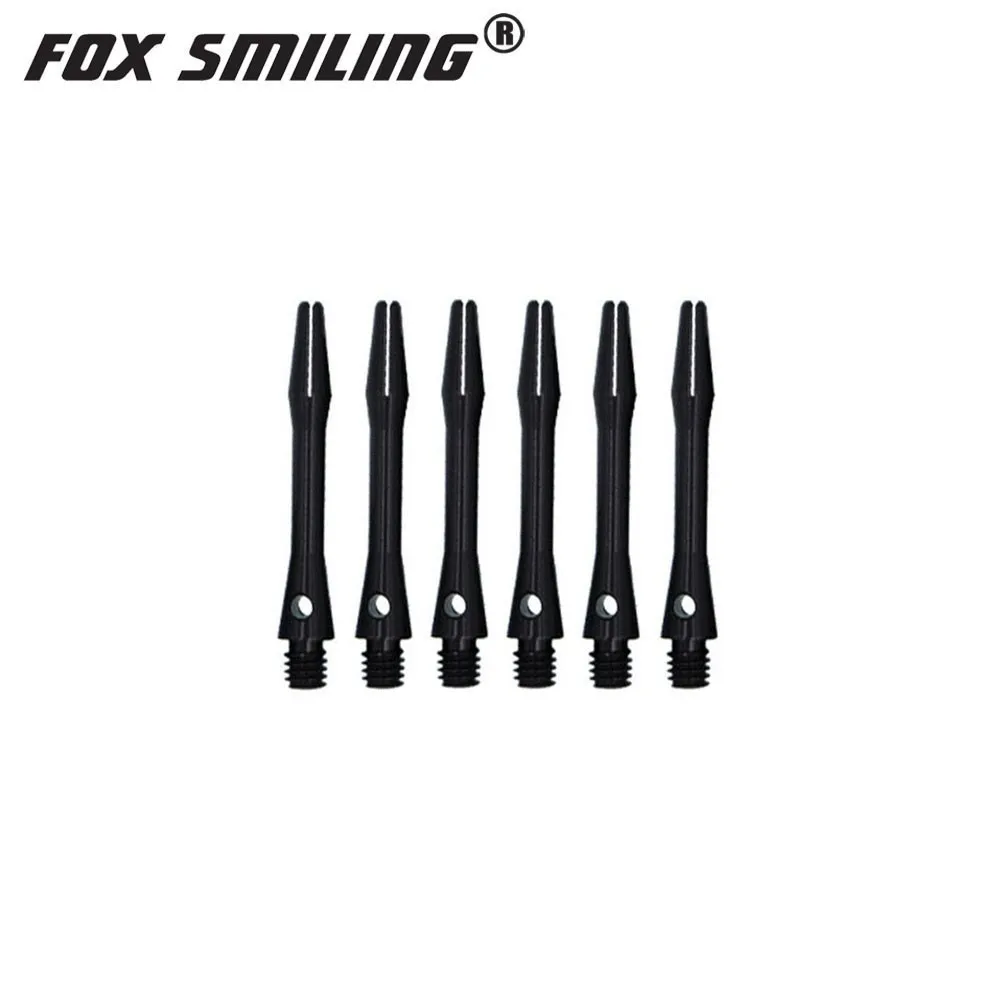 35mm shafts 6pcs Fox Smiling 35/41 мм алюминиевый дротик валы и Дротика s Перелёты комплект Dardos перо Листья аксессуары для игры в дартс набор для Дротика настольные игры - Цвет: 35mm shafts 6pcs