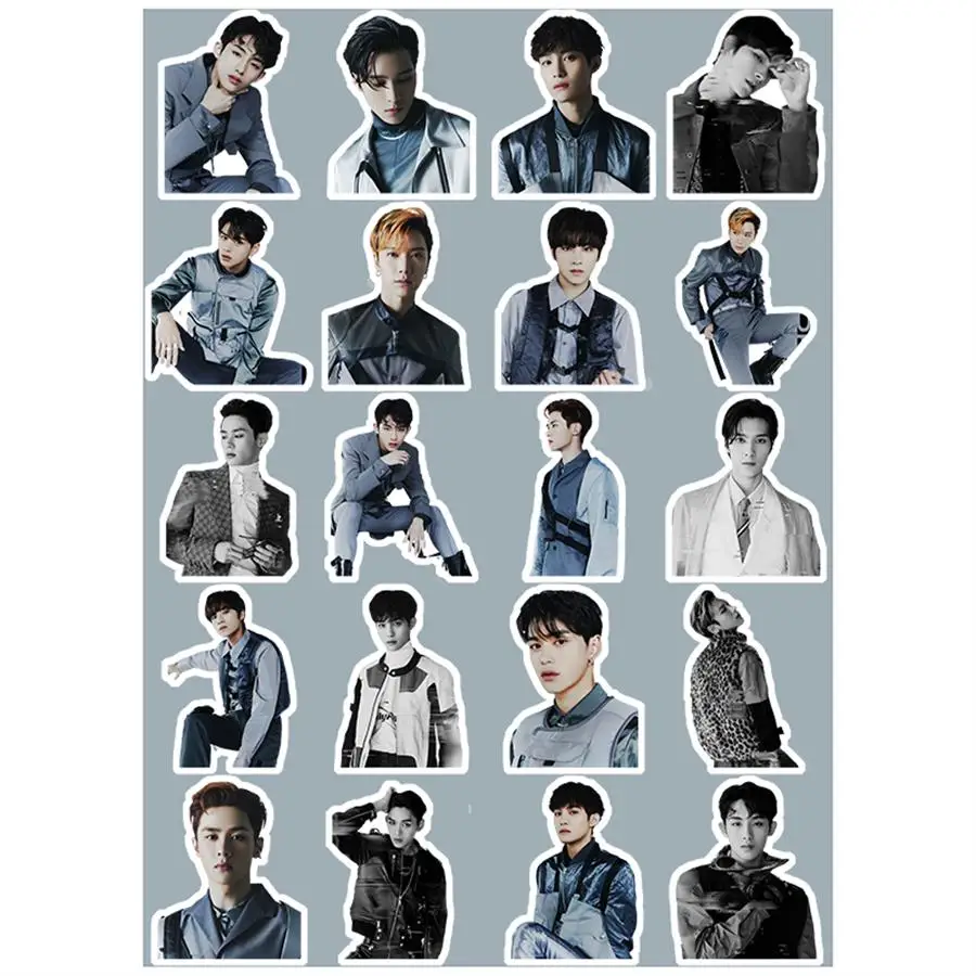 Клейкие фотонаклейки Kpop NCT WAYV для мини альбомов фото наклейки багажа ноутбука