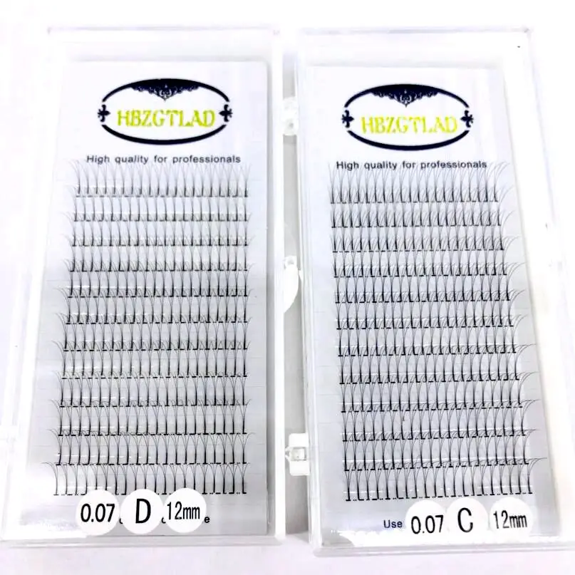 Накладные ресницы 3D русский стиль короткий стержень готовые лидер продаж