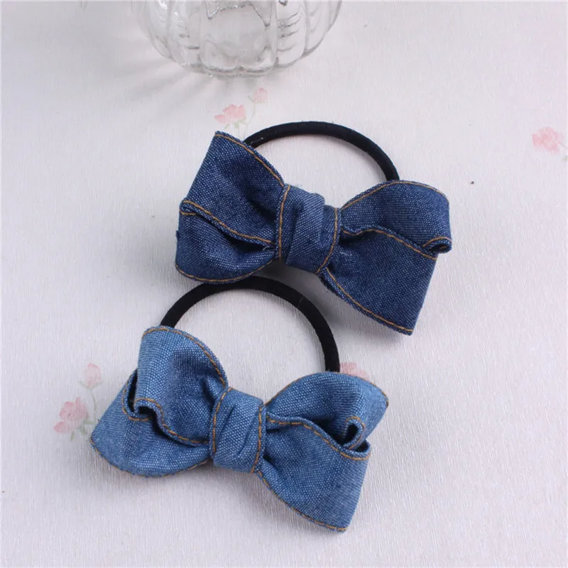 Оптовая продажа Высококачественная джинсовая повязка для волос аксессуар