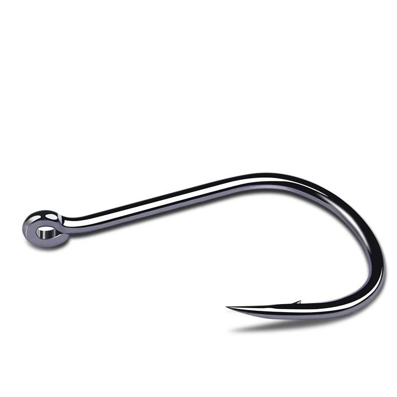 Младенческой Сияющий 100 шт. высокоуглеродистой Сталь рыболовные Крючки набор в Fly