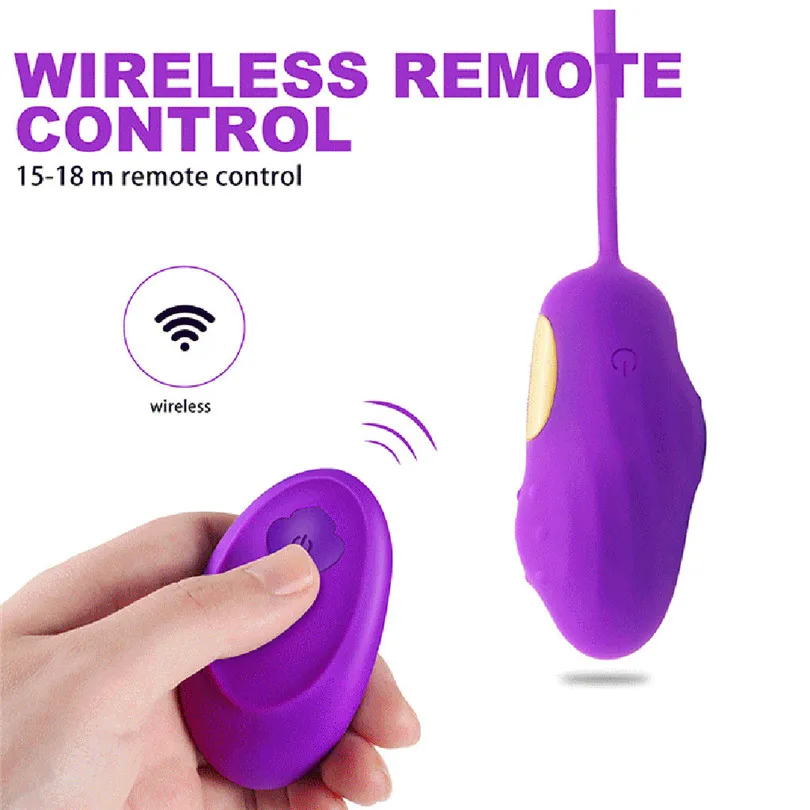 Яйцо Вибратор Взрослый массажер Вагина шарики контроль Невидимый износ зарядка