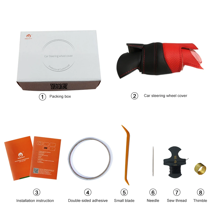 

MEWANT Custom Purple Perforated Black Leather With Marker 3D Car Steering Wheel Wrap Cover for Toyota C-HR CHR 2016-2020