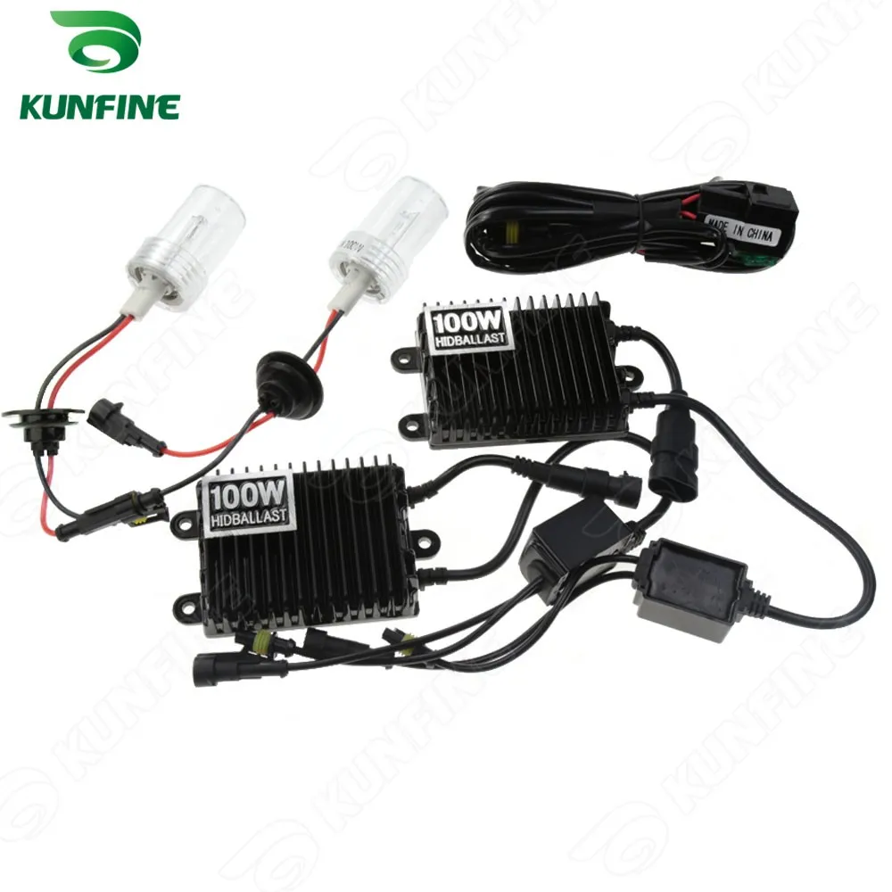 12 В/100 Вт HID конверсионный ксеноновый комплект H1/H3/H4 одна лампа/H7/H8/H11/D2S/C/R/9005/9006 Авто