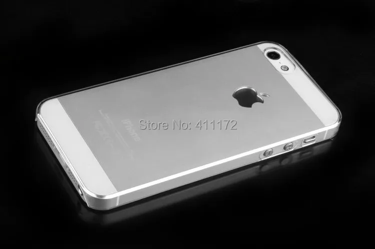 1mm Ultra Thin Slim Transparent Crystal Clear Hard Shell Cover Case For Apple iPhone 5 5S Wholesale Free Shipping 50pcs/lot |