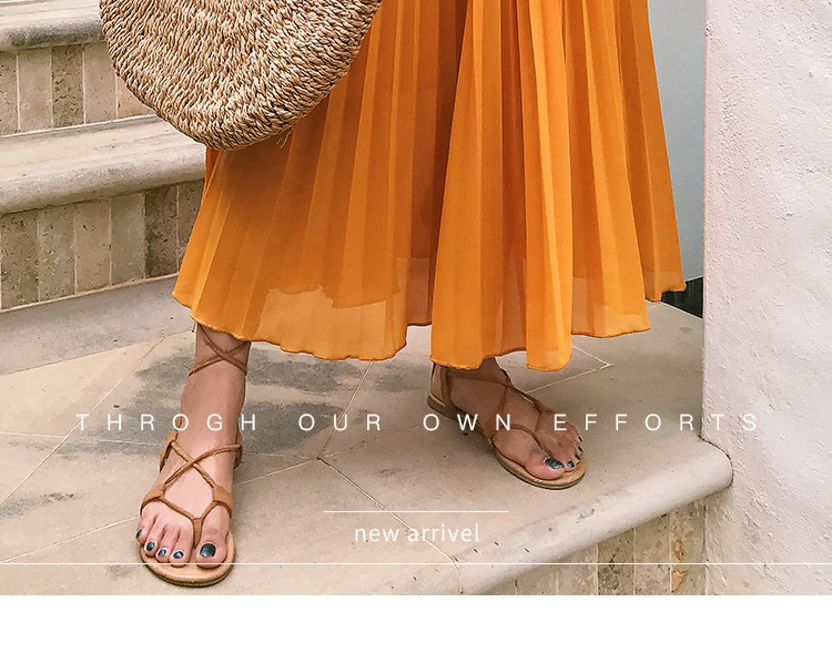 Summer Long Skirts Womens High Waist Vintage Boho Pleated Skirts Solid Color Chiffon Beach Maxi Skirt For Women Saia Faldas