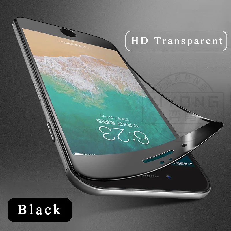 Закаленное стекло для iPhone 6, 6s, 7, 8 Plus, x, xr, xs Max, YIYONG, мягкий край, прозрачный, анти-синий светильник, Защита экрана для iPhone6