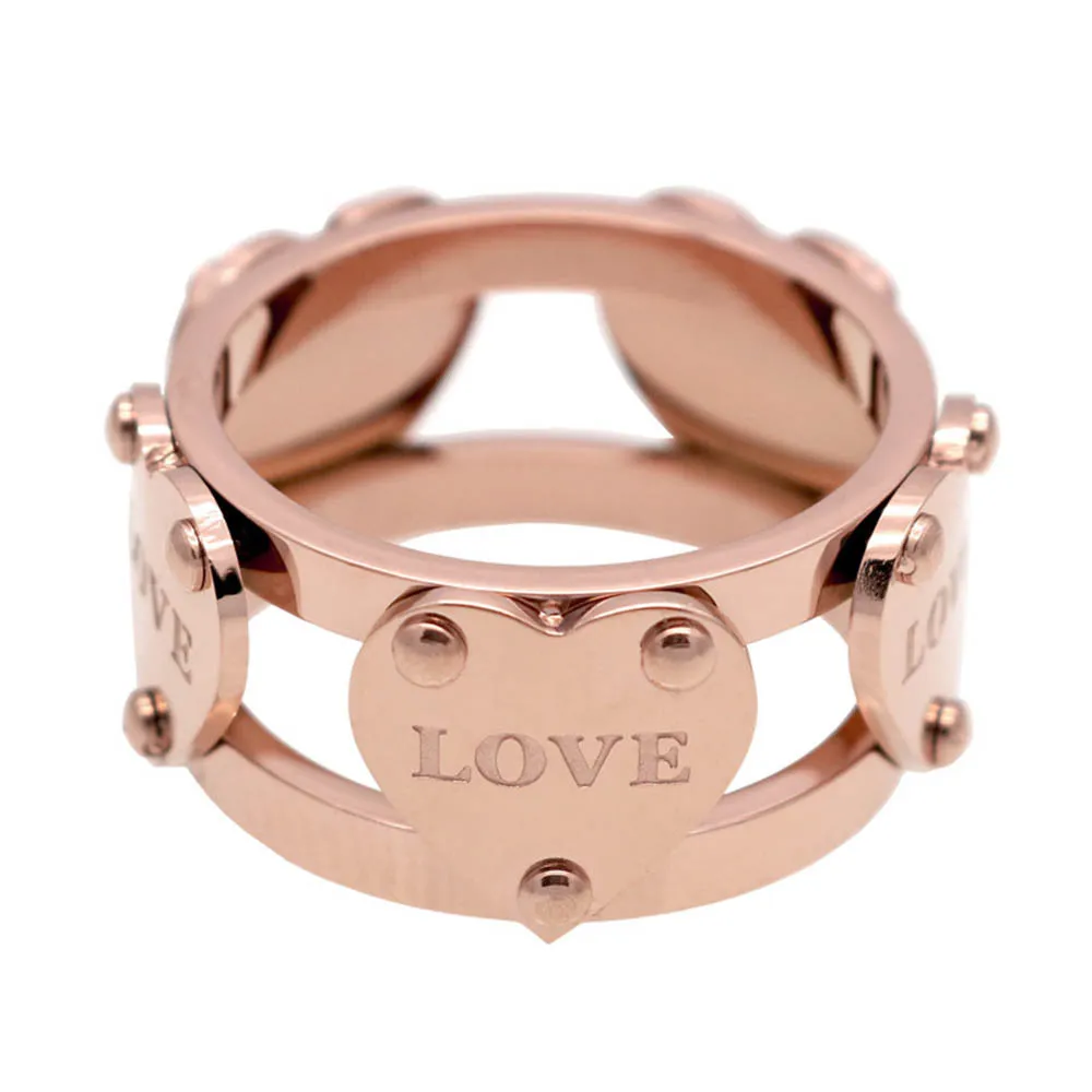 Модное роскошное кольцо известного бренда Love новые женские кольца золотого