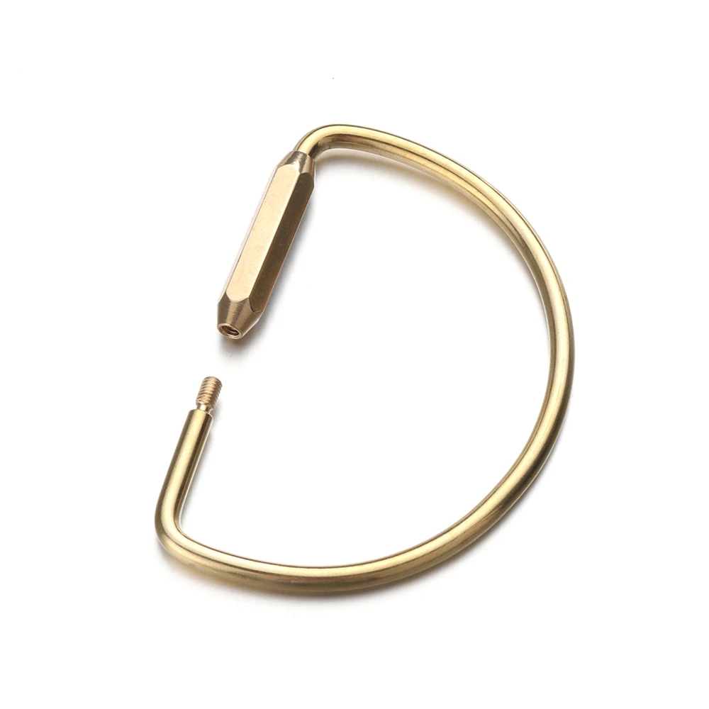 1 шт. креативный и лаконичный дизайн латунный брелок Портативный уникальный DIY