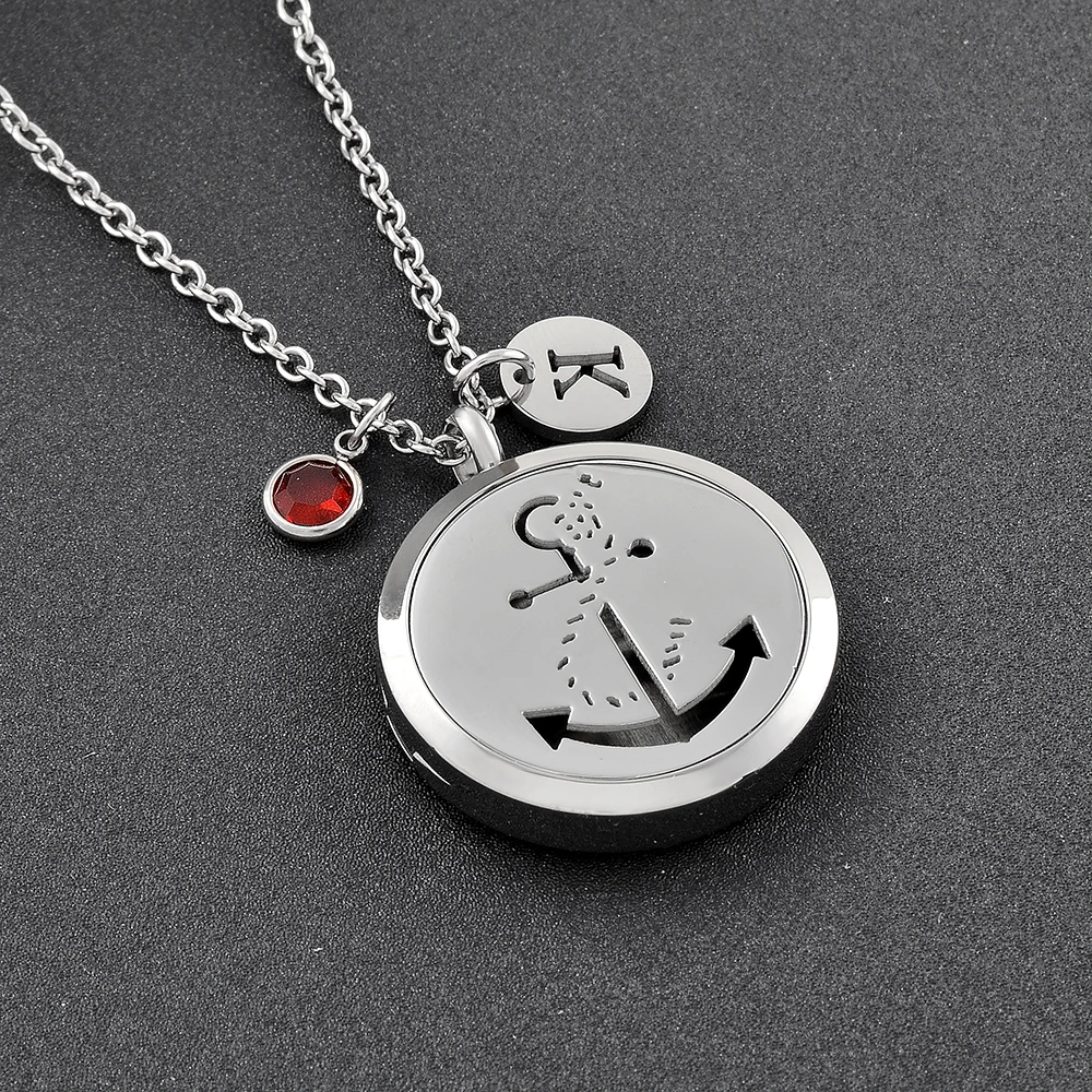 

CMP0019 Never Fade DIY Arrow Pattern Aromatherapy Diffuser Perfume Locket With Link Chain Essential Oil Diffuser Necklace