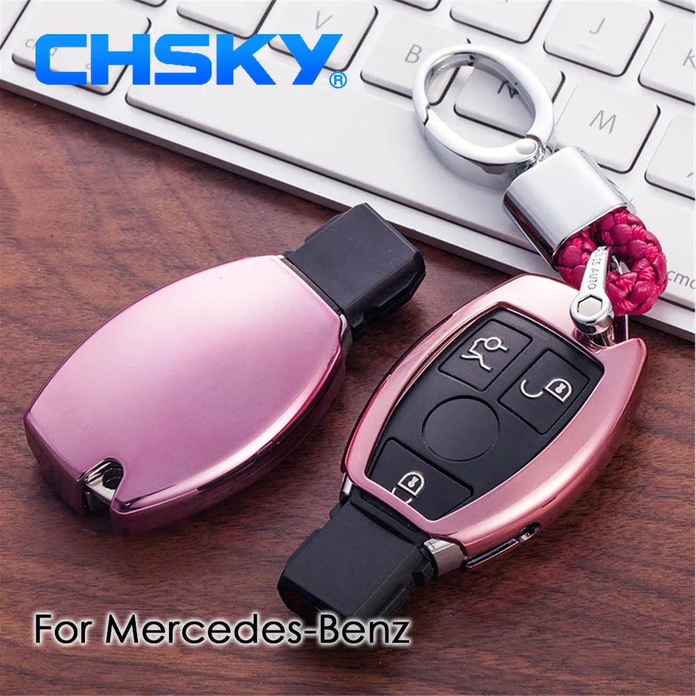 CHSKY TPU для mercedes чехол ключей w212 W210 A B C E Class автомобильный брелок benz