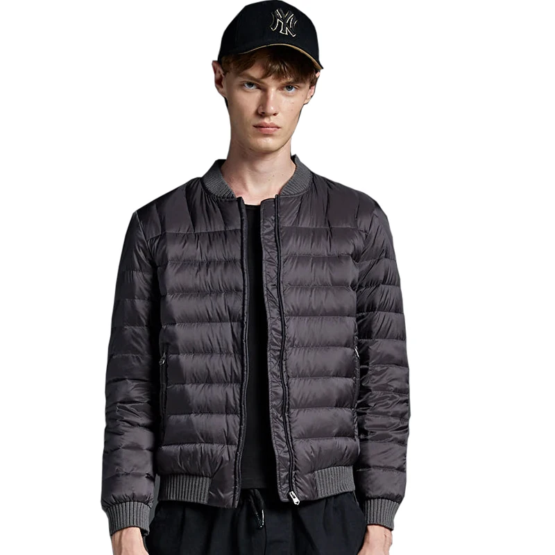 Мужская куртка пуховик белая ветровка на осень и зиму|Мужские пуховики| |