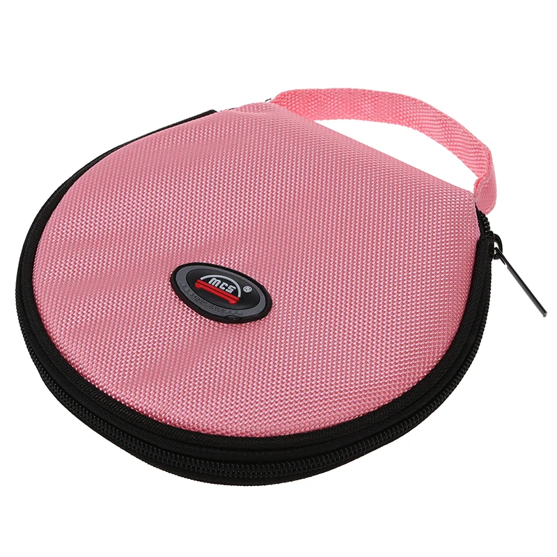 SODIAL(R) розовый нейлон 20 шт. Емкость CD DVD держатель круглый чехол кошелек для