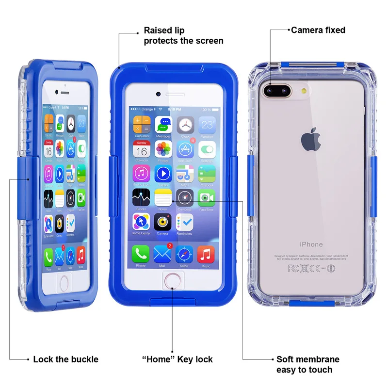 Водостойкий Чехол для iPhone8 защитная оболочка три оболочки Apple мобильный телефон