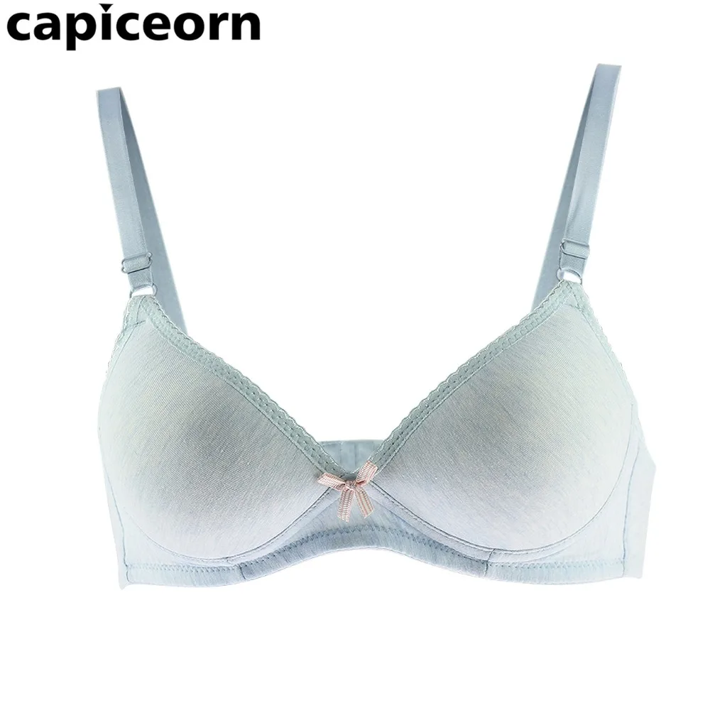 1 предмет новые хлопковые бюстгальтеры для девочек однотонное нижнее белье